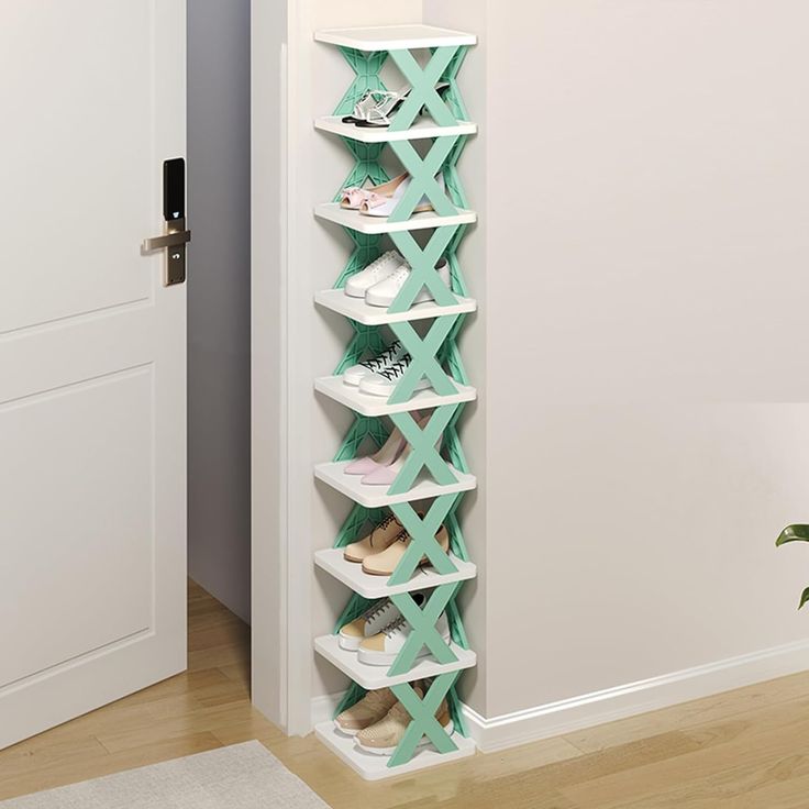 X-Shaped Shoe Rack
